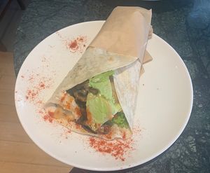 Mushroom gyro  at Umami in Crete