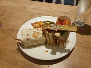 Tofu dog at Umami in Crete