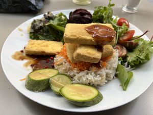 Went back again & got the tofu bomp plate  at Umami in Crete