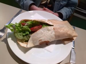 Falafel Wrap at Umami in Crete