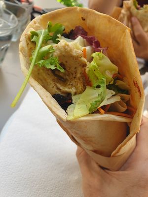 Mushroom gyros vegan-my top fave at Umami in Crete