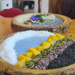 Smoothie bowls at Free Bird Cafe in Chiang Mai