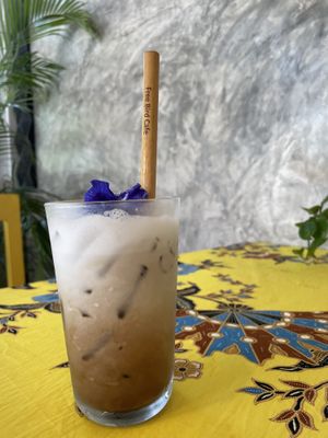 Moccha Latte at Free Bird Cafe in Chiang Mai