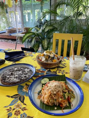 Pad Thai / Huge Pancake at Free Bird Cafe in Chiang Mai