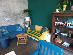 New seating area at Free Bird Cafe in Chiang Mai