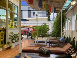 outside area  at Free Bird Cafe in Chiang Mai