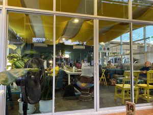 workshop happening inside  at Free Bird Cafe in Chiang Mai