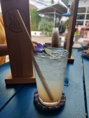 Ginger lime soda at Free Bird Cafe in Chiang Mai