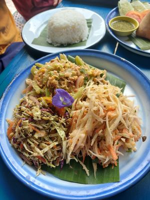 Salad sampler at Free Bird Cafe in Chiang Mai
