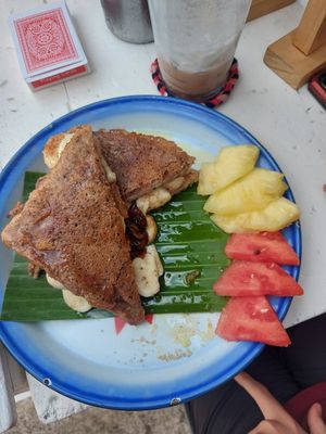Stuffed French toast at Free Bird Cafe in Chiang Mai
