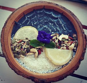 Lemon smoothie bowl at Free Bird Cafe in Chiang Mai