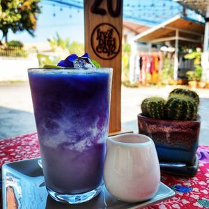Butterfly pea at Free Bird Cafe in Chiang Mai