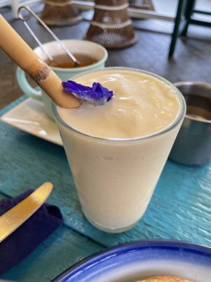 Mango heaven smoothie, 120 baht  at Free Bird Cafe in Chiang Mai