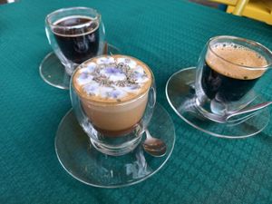 Coffees at Free Bird Cafe in Chiang Mai