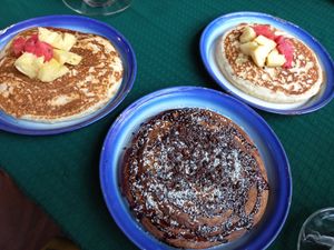 Pancakes at Free Bird Cafe in Chiang Mai