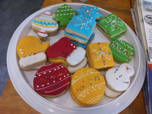 Christmas cookies Dec '22 at Free Bird Cafe in Chiang Mai