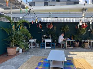 Outside seating  #Veganuary at Free Bird Cafe in Chiang Mai