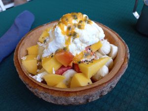 Coconut yoghurt bowl at Free Bird Cafe in Chiang Mai