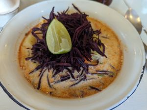 Khao Soi  at Free Bird Cafe in Chiang Mai
