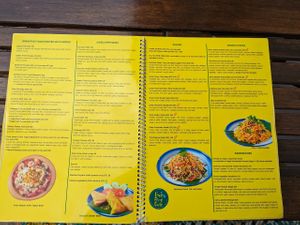 menu at Free Bird Cafe in Chiang Mai