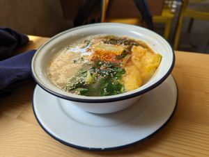 Shan noodle soup at Free Bird Cafe in Chiang Mai