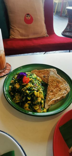 Scrambled tofu at Free Bird Cafe in Chiang Mai