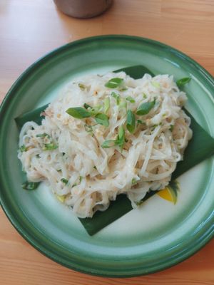 Noodle salad at Free Bird Cafe in Chiang Mai