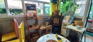 Kids' zone at Free Bird Cafe in Chiang Mai