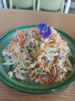 Creamy tofu salad at Free Bird Cafe in Chiang Mai