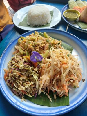 Salad sampler at Free Bird Cafe in Chiang Mai
