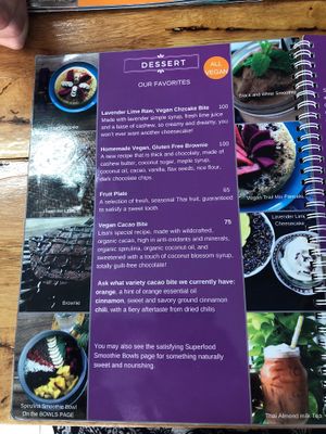 Menu at Free Bird Cafe in Chiang Mai