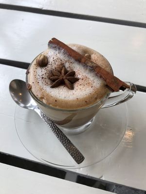 Dirty Chai at Free Bird Cafe in Chiang Mai