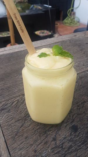 Mango Heaven Smoothie at Free Bird Cafe in Chiang Mai