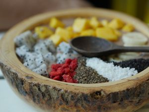 Smoothie bowl at Free Bird Cafe in Chiang Mai