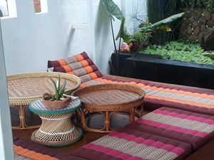 New chill out area at Free Bird Cafe in Chiang Mai
