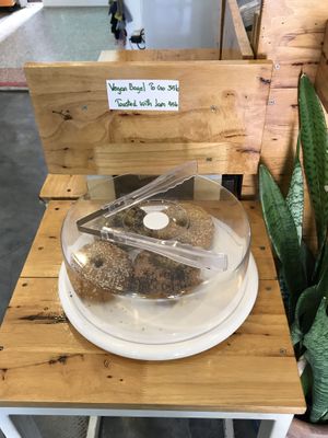Had 2 bagels to go - 1 with poppy seeds, another with sesame. Taste wise was great! at Free Bird Cafe in Chiang Mai