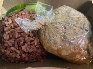 Holy basil and tofu - delivery  at CMU Vegan - Kinphak Cafe in Chiang Mai