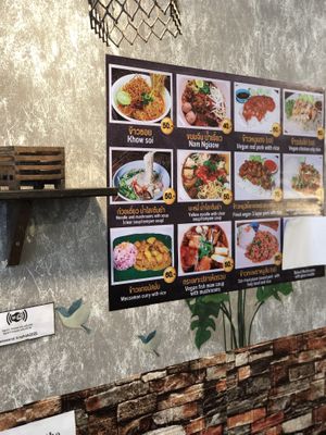 Some menu  at CMU Vegan - Kinphak Cafe in Chiang Mai