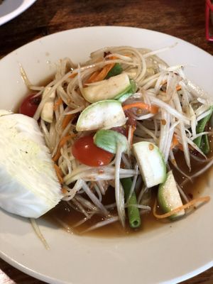 Somtam  at CMU Vegan - Kinphak Cafe in Chiang Mai