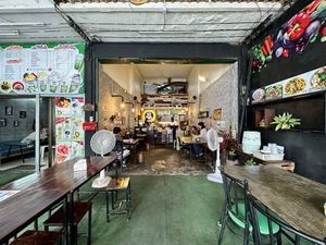 Restaurant interior  at CMU Vegan - Kinphak Cafe in Chiang Mai