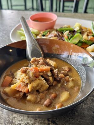 Massaman curry (65 THB)  at CMU Vegan - Kinphak Cafe in Chiang Mai