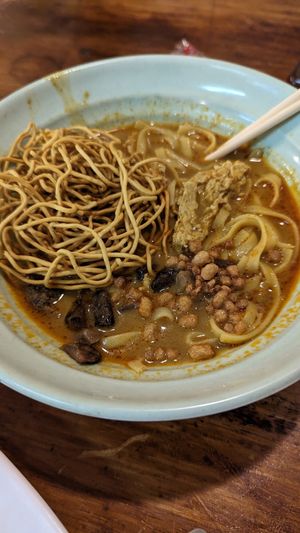 Khao Soi at CMU Vegan - Kinphak Cafe in Chiang Mai