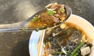 Even the soup tasted amazing 🤩   at CMU Vegan - Kinphak Cafe in Chiang Mai