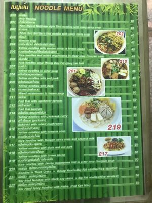 Menu  at CMU Vegan - Kinphak Cafe in Chiang Mai