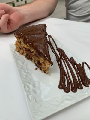 Chocolate orange cake.  at Veganitessen in Sevilla