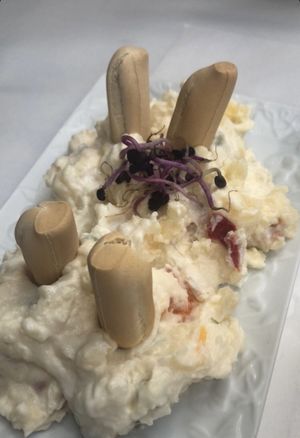 Ensaladilla rusa  at Veganitessen in Sevilla