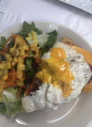 Tortilla de patatas con huevo (vegano)  at Veganitessen in Sevilla