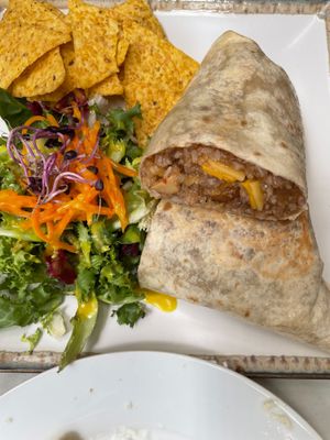Onion & cheese burrito at Veganitessen in Sevilla