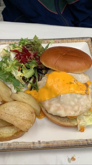 Bacon & egg burger  at Veganitessen in Sevilla