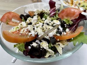 Greek Salad  at Veganitessen in Sevilla